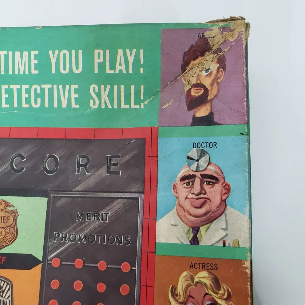 Vintage Retro 1960 Mattel LIE DETECTOR Board Game Semi-Complete